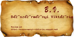 Böszörményi Viktória névjegykártya